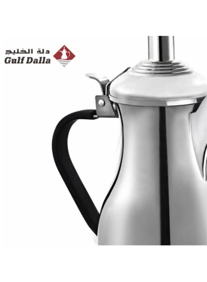 غالف دالا دلة خليجية كهربائية لتحضير القهوة العربية مع قاعدة تحكم ذكية – تشطيب كروم – 700 مل – 700 واط | GA-C91941 - Image 4